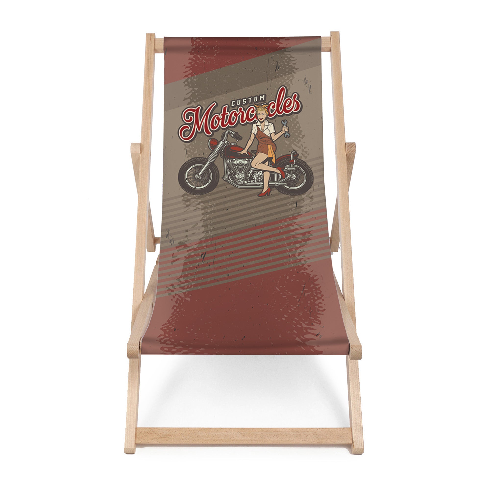 Leżak drewniany Custom Motocycles