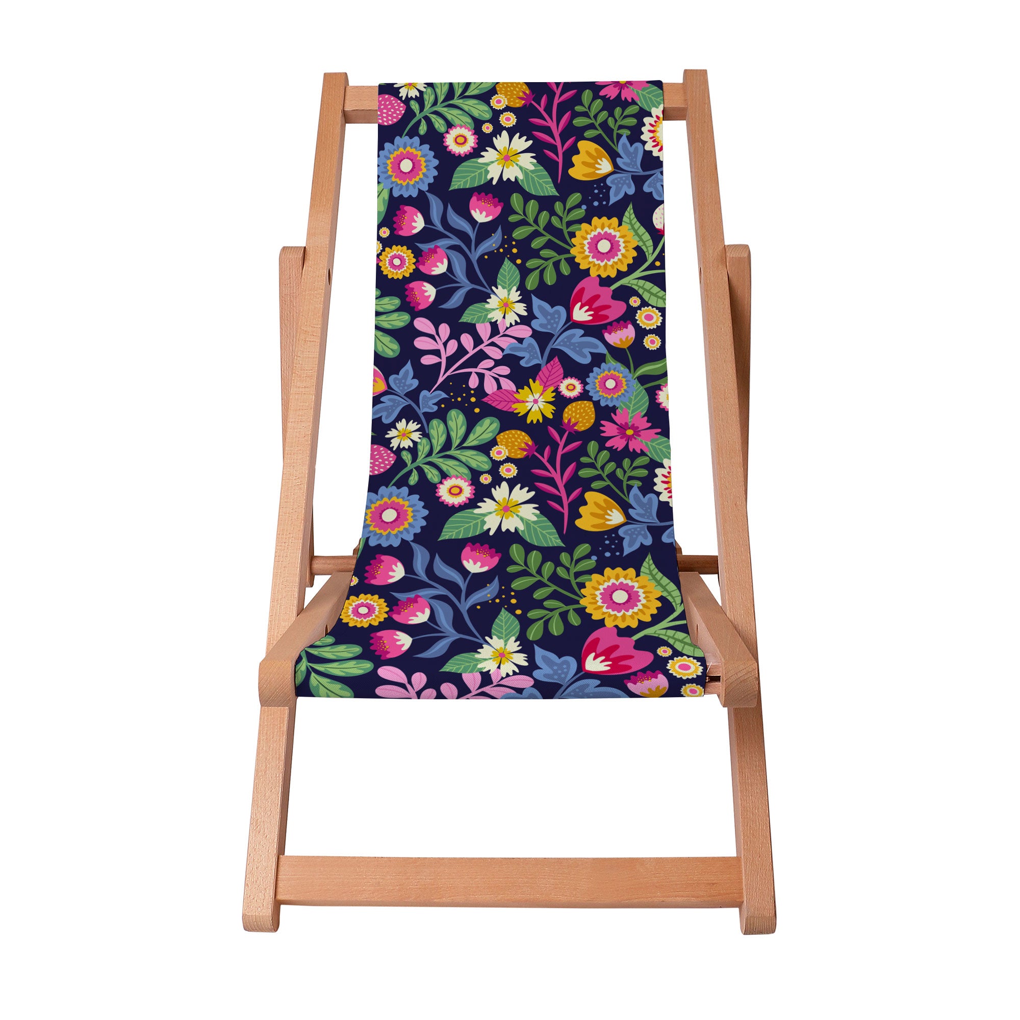 Dřevěné lehátko Exotic Floral-S