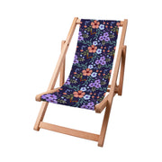 Holzliegestuhl Botanical Pattern-S