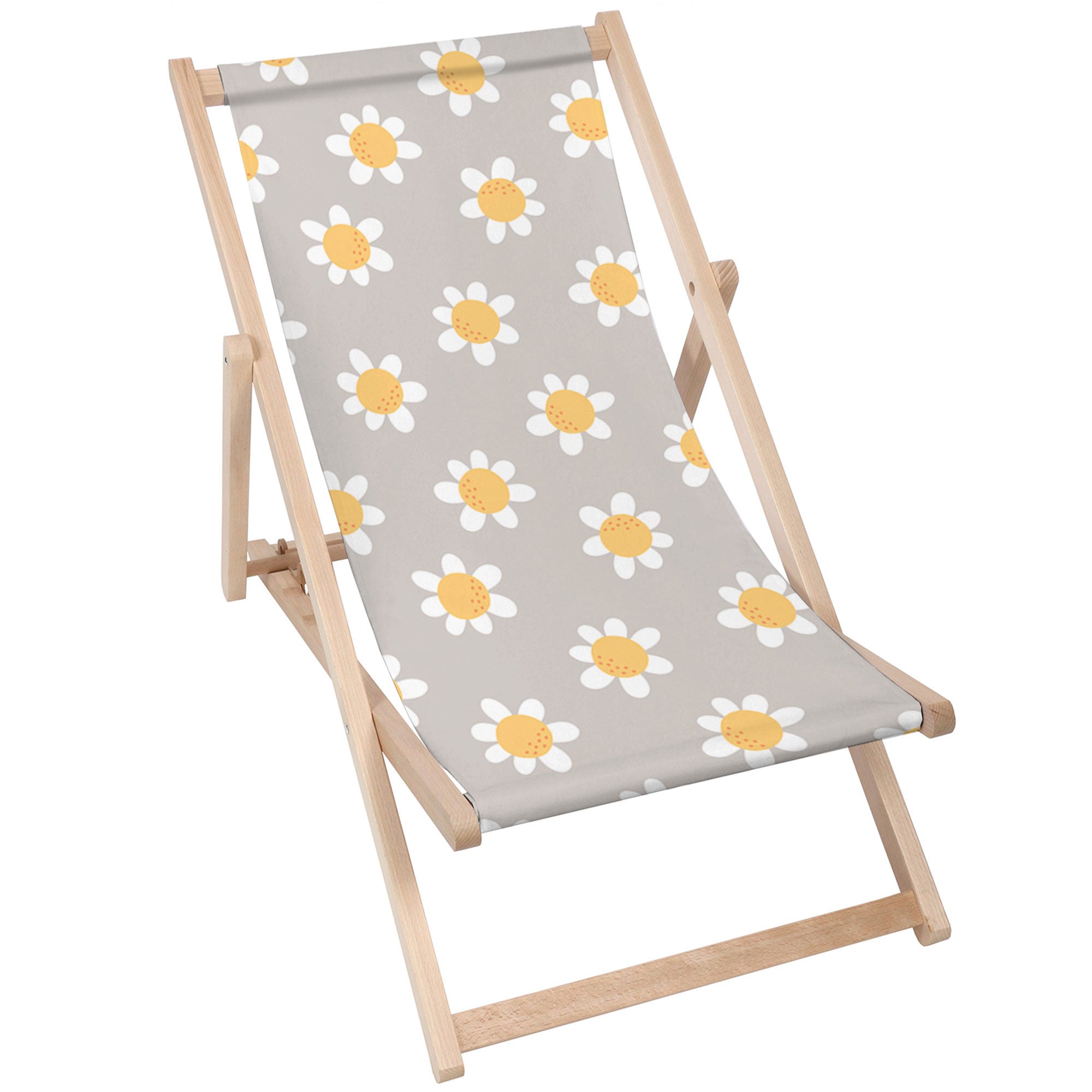 Holzliegestuhl Daisies-M