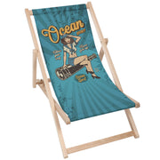Drevené ležadlo Oceán