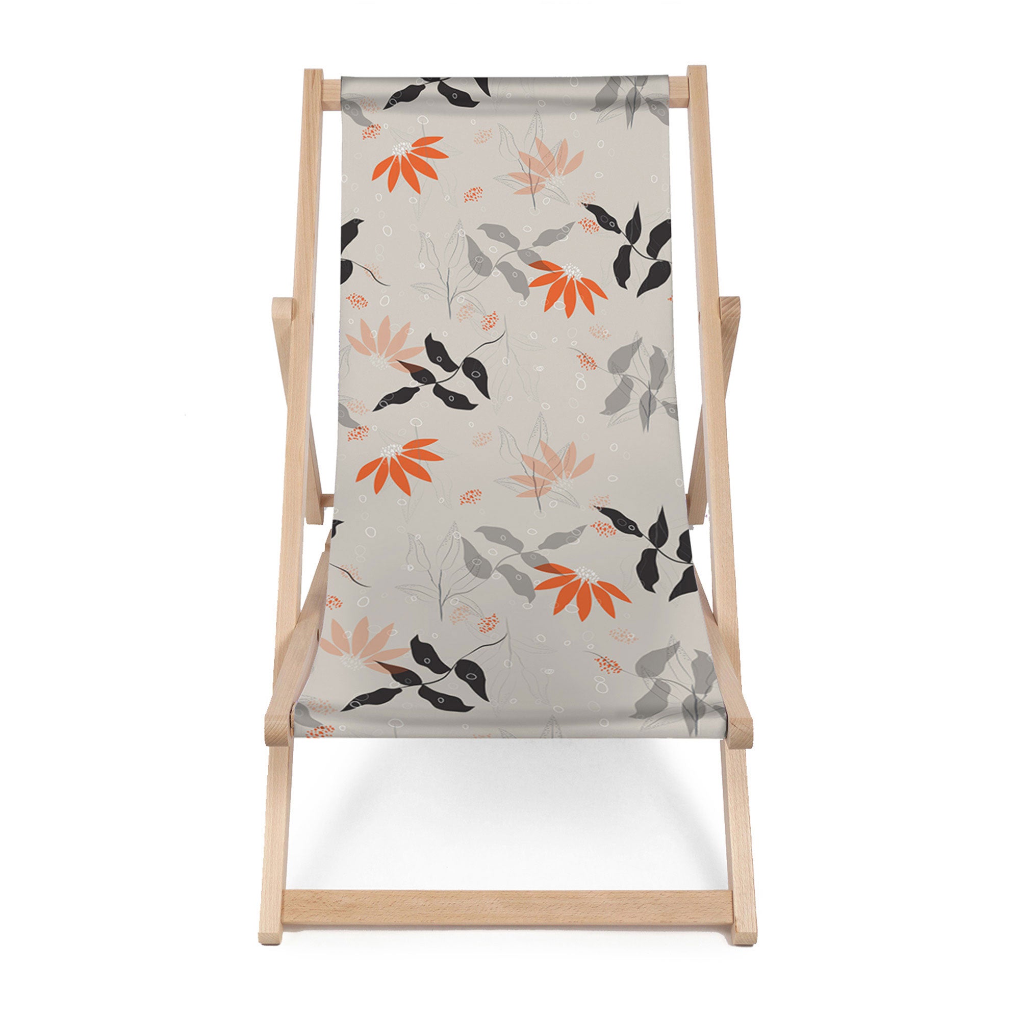 Leżak drewniany Sunny Autumn Flowers-M