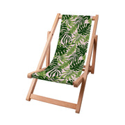 Dřevěné lehátko Tropical Jungle Leaves
