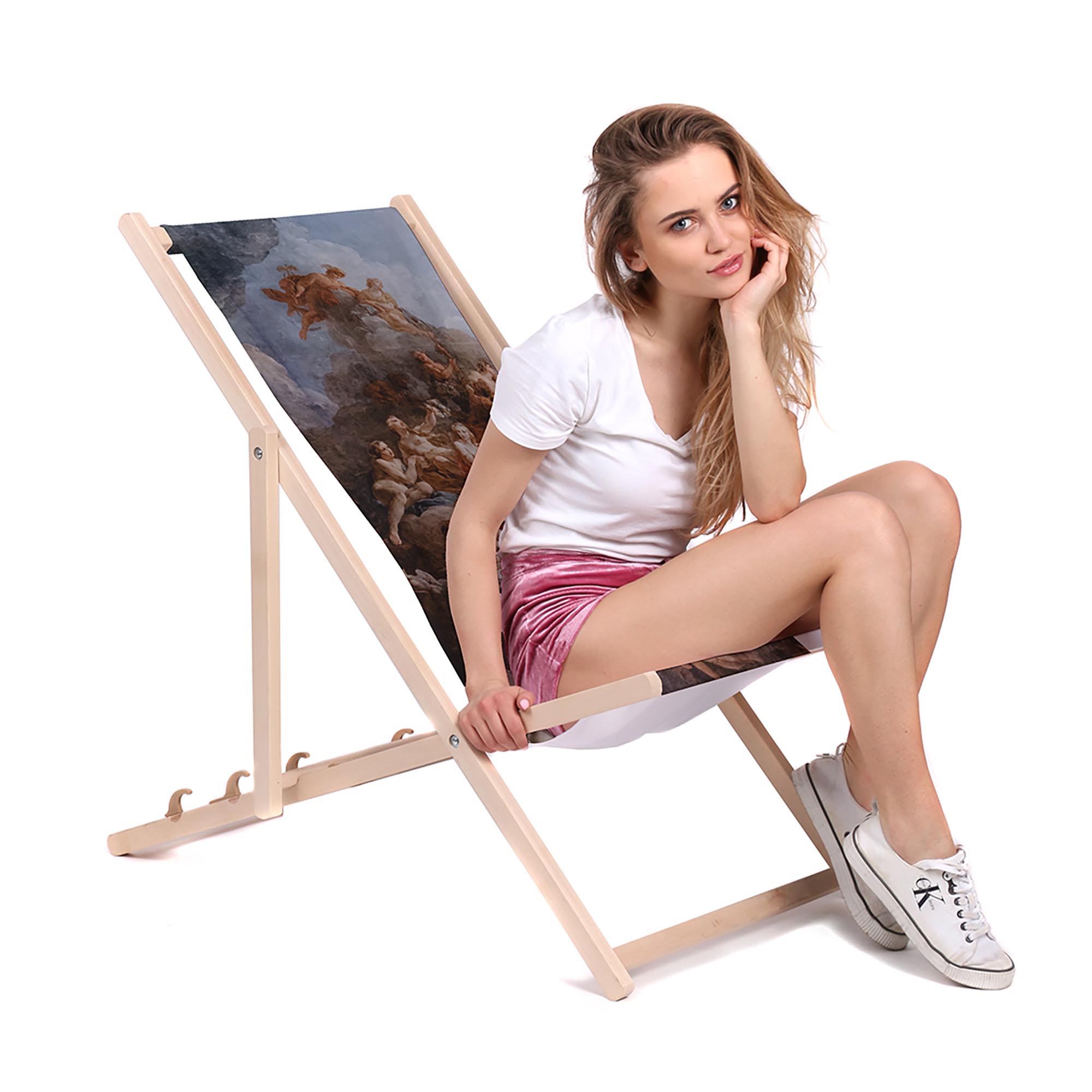 Wooden Deck Chair Art