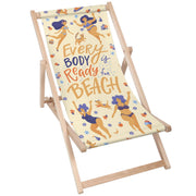Dřevěné lehátko Every Body is Beach Body
