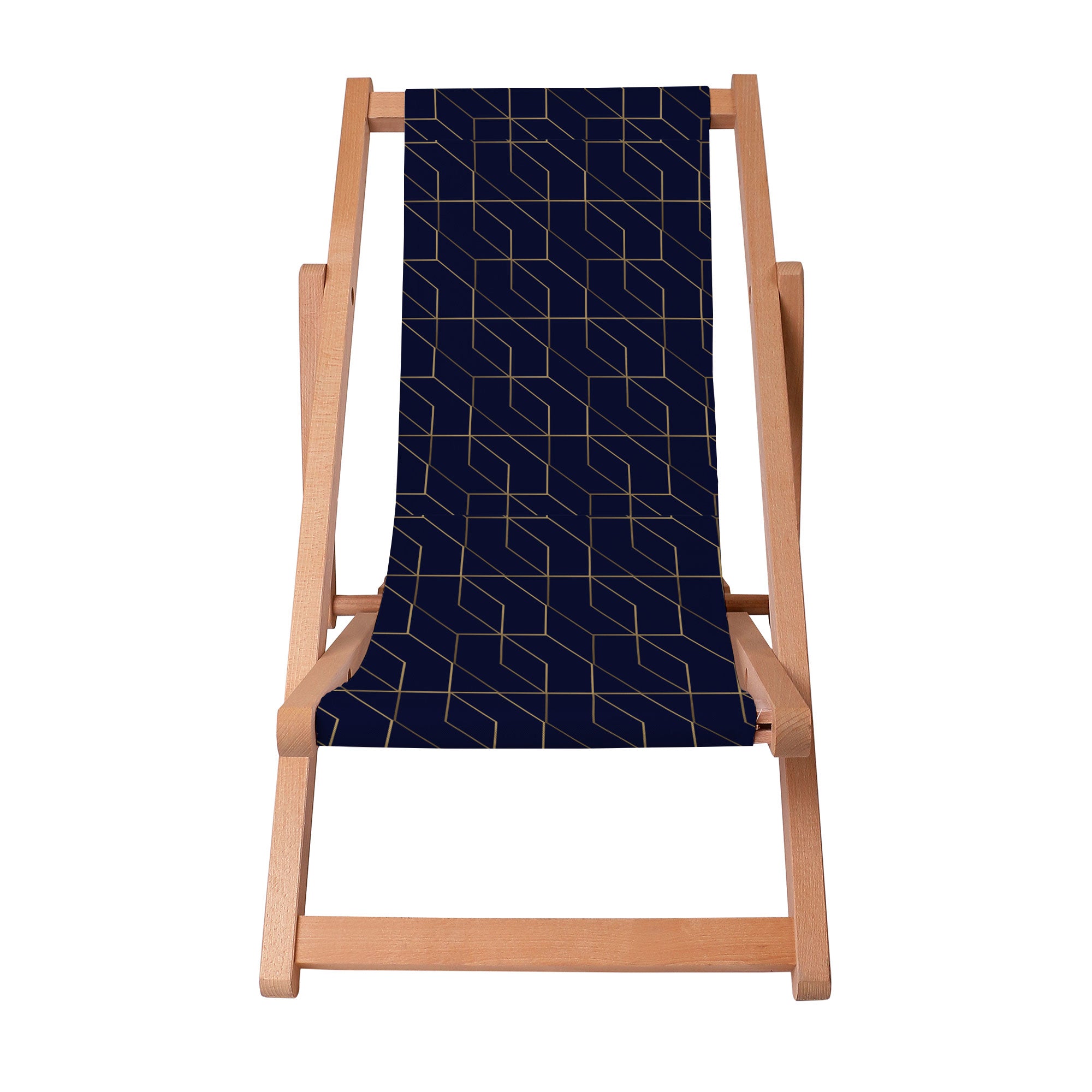 Leżak drewniany Gold Luxury Pattern
