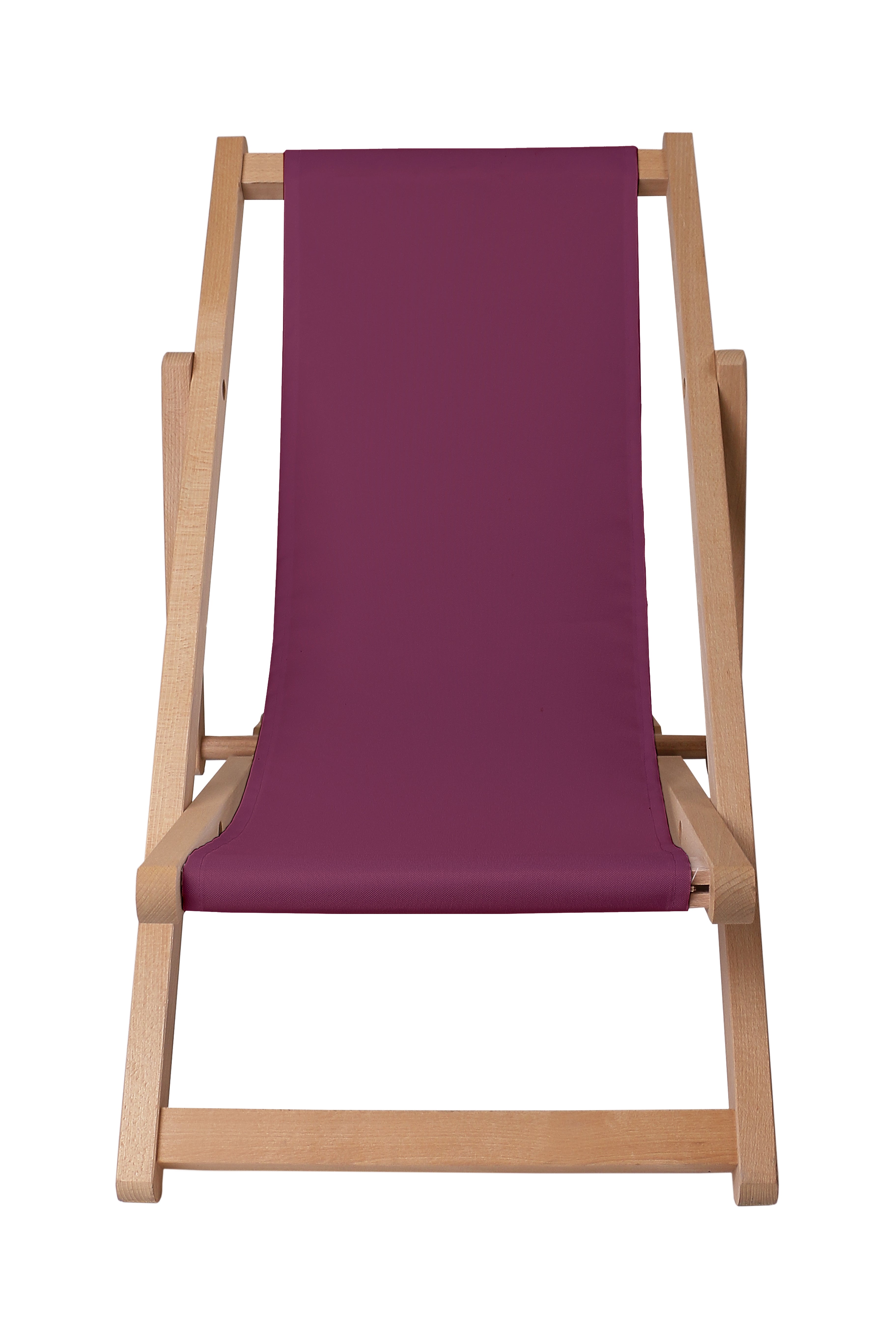Drevené ležadlo Basic-S-BURGUND