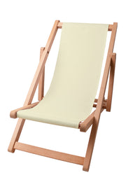 Drevené ležadlo Basic-S-CREME