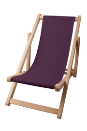Holzliegestuhl Basic-S-PLUM