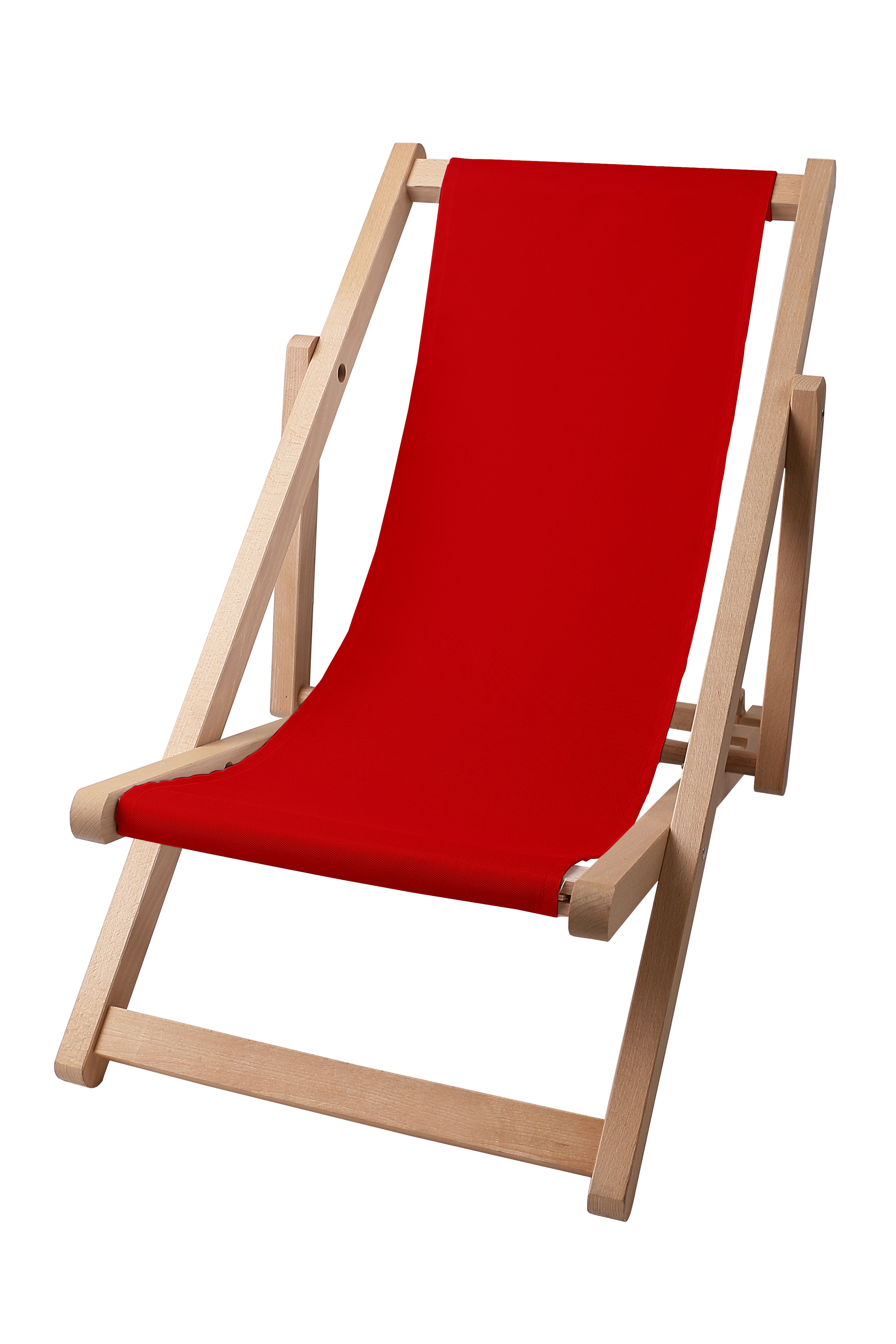 Holzliegestuhl Basic-S-RED