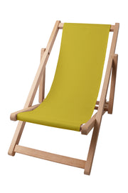Holzliegestuhl Basic-S-YELLOW