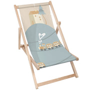 Wooden Deck Chair Happy Train-M