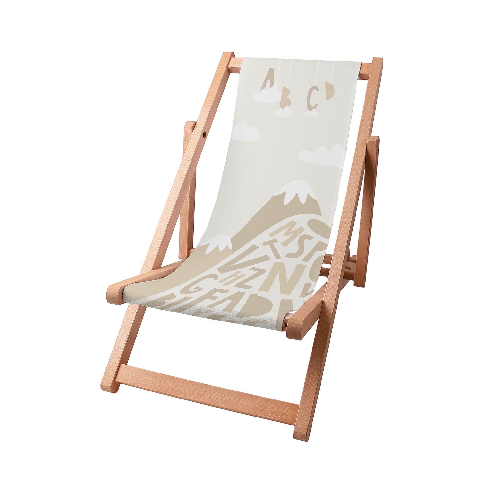 Wooden Deck Chair Letters