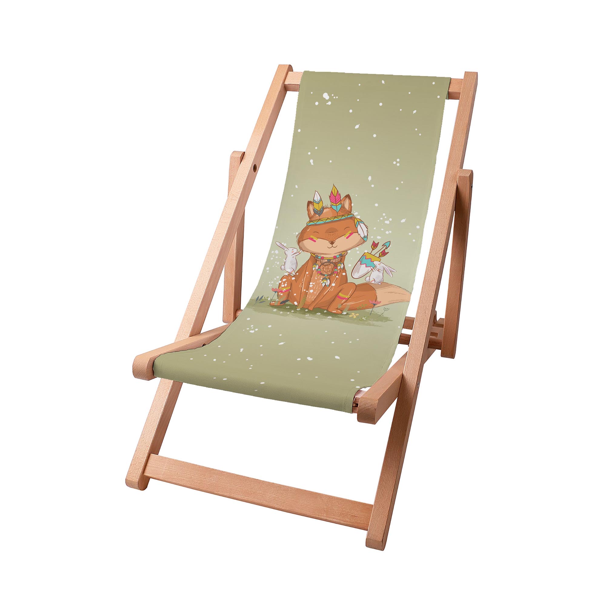 Holzliegestuhl Kleiner Fuchs Boho-S