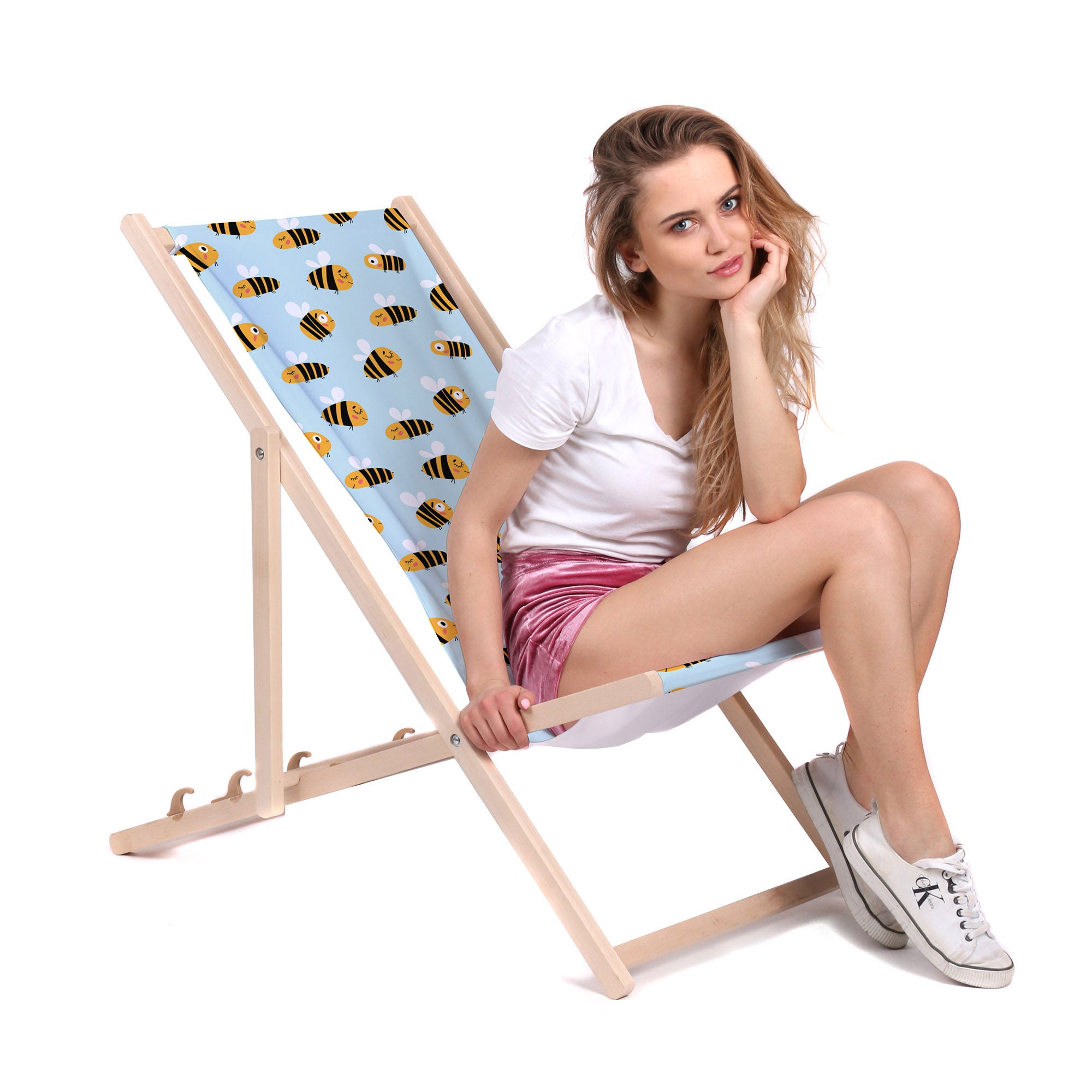 Leżak drewniany Bee Life-M