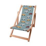 Wooden Deck Chair Colorful Cars