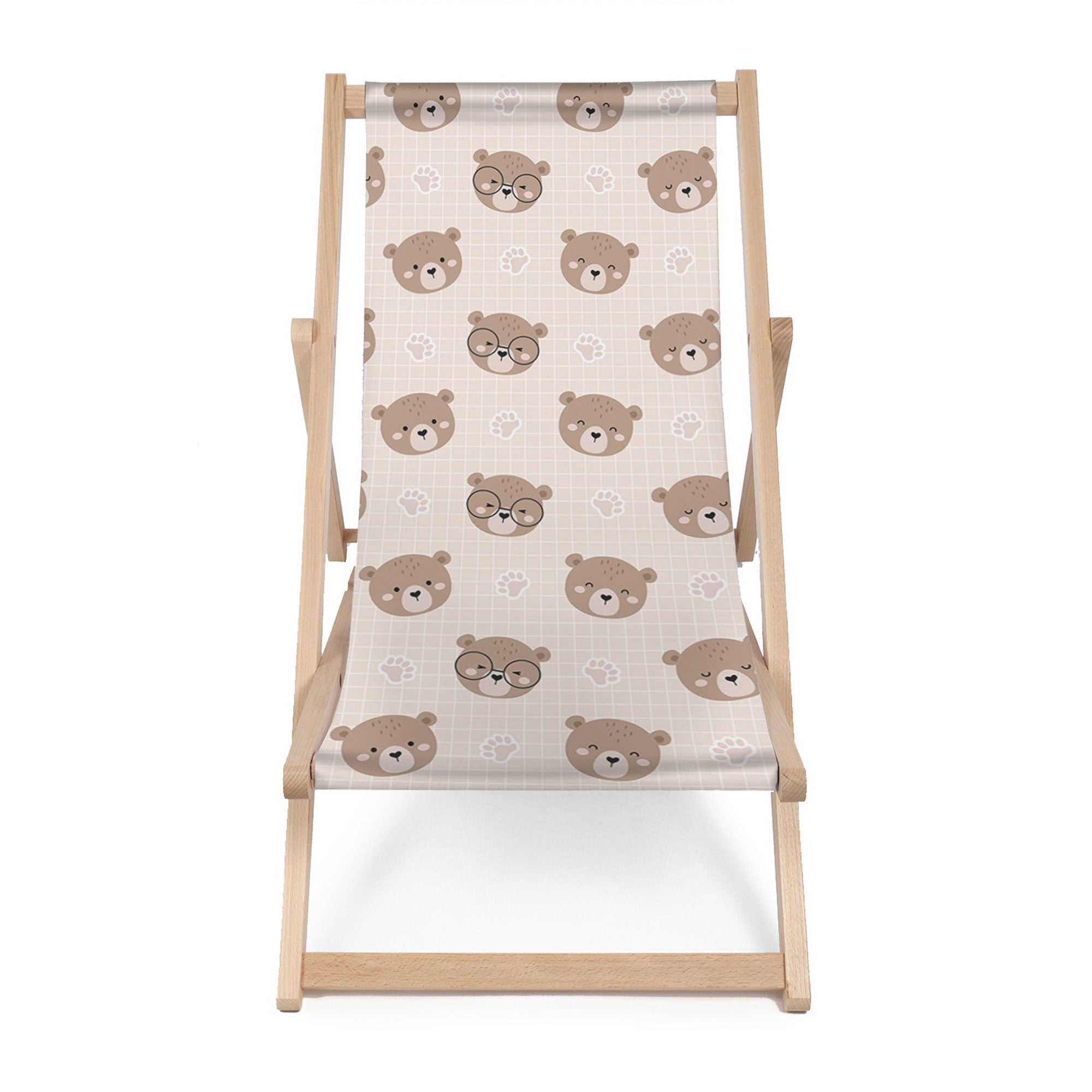 Leżak drewniany Cute Bear-M