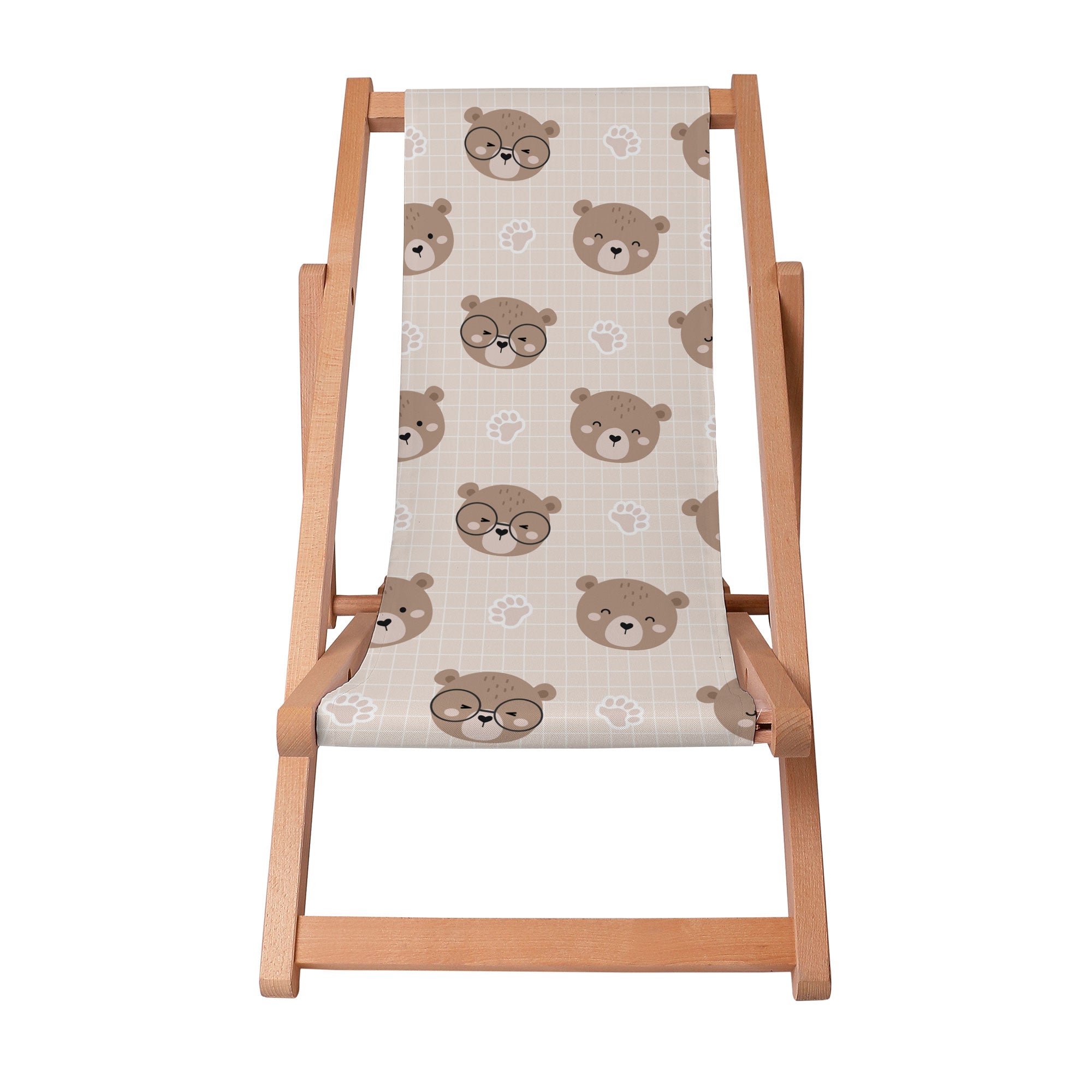 Leżak drewniany Cute Bear-S
