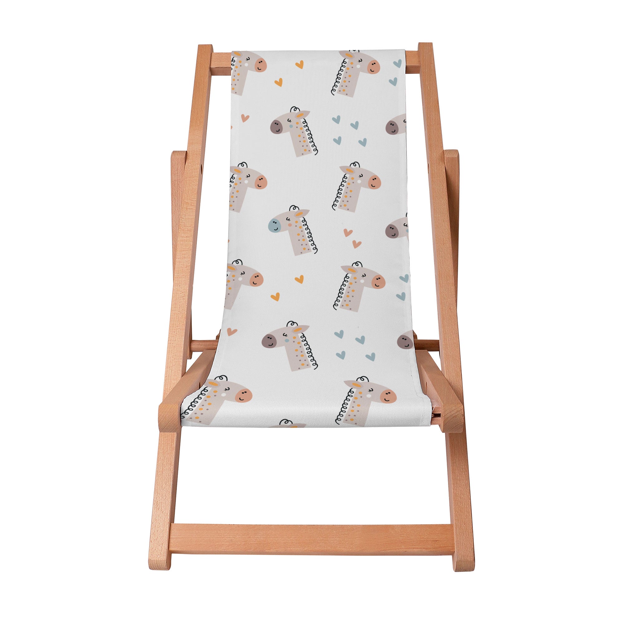 Leżak drewniany Cute Giraffe-S
