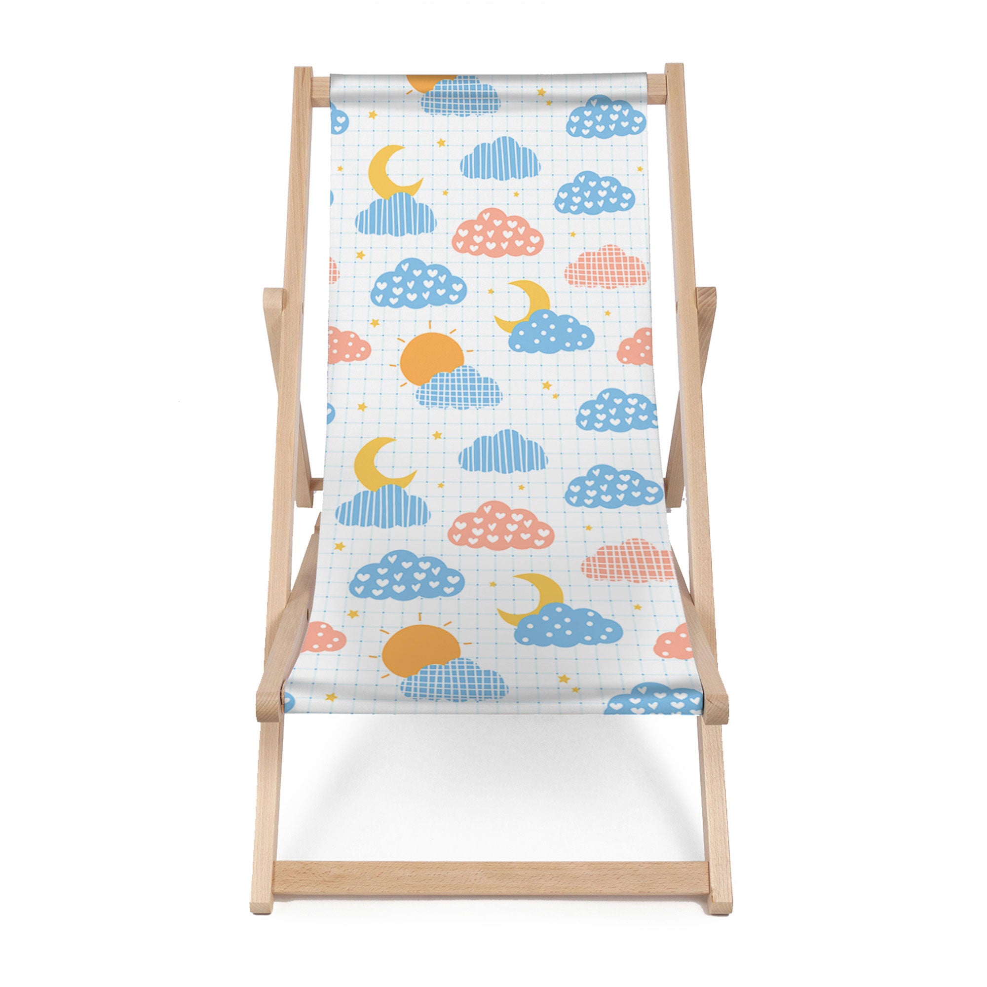 Leżak drewniany Cute Sky-M
