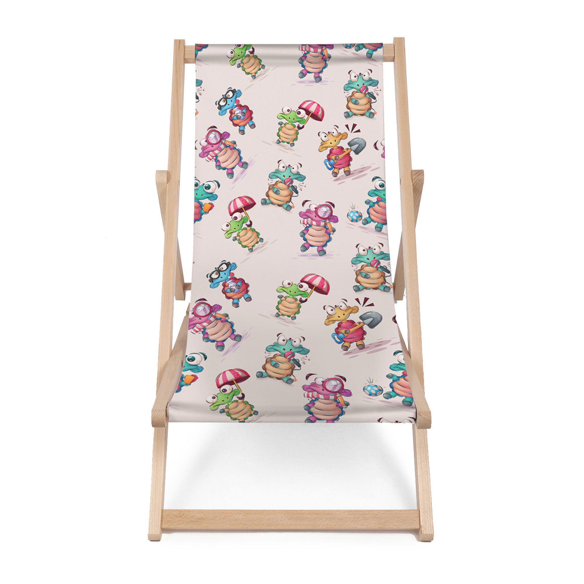 Leżak drewniany Funny Turtles-M