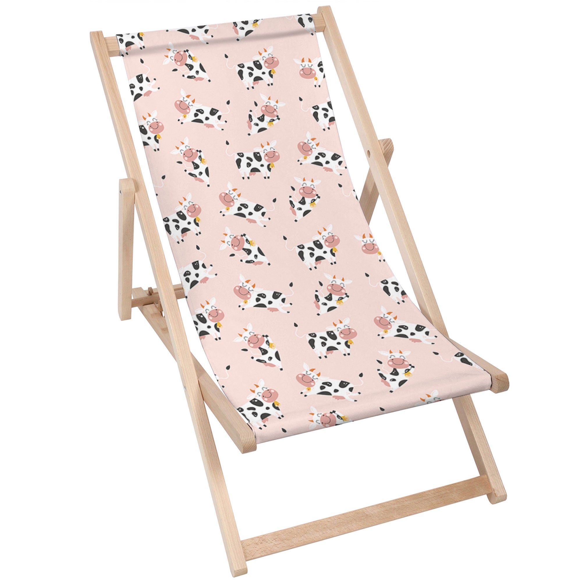 Leżak drewniany Happy Cow-M