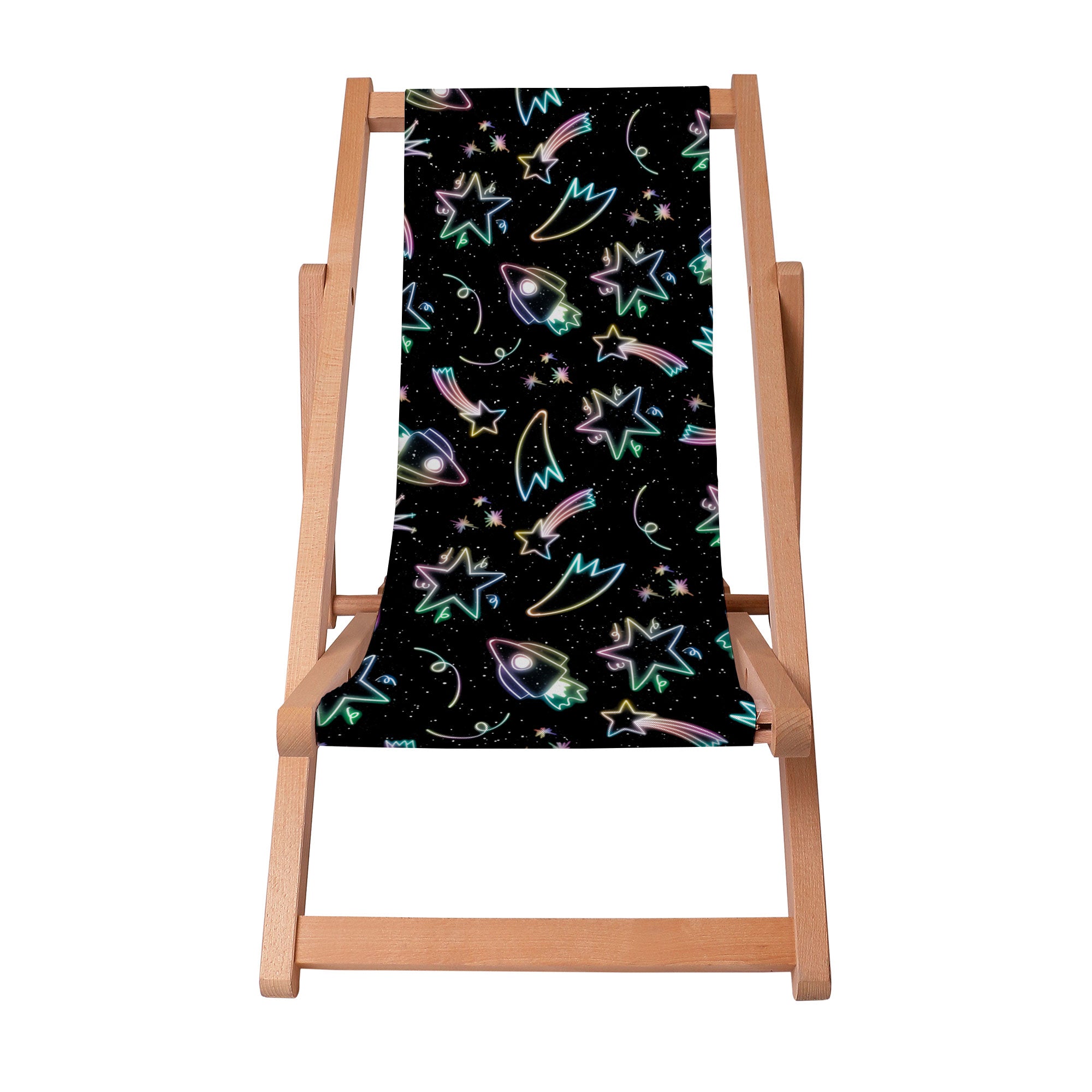 Leżak drewniany Neon Galaxy