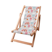 Leżak drewniany Pink Rainbow-S