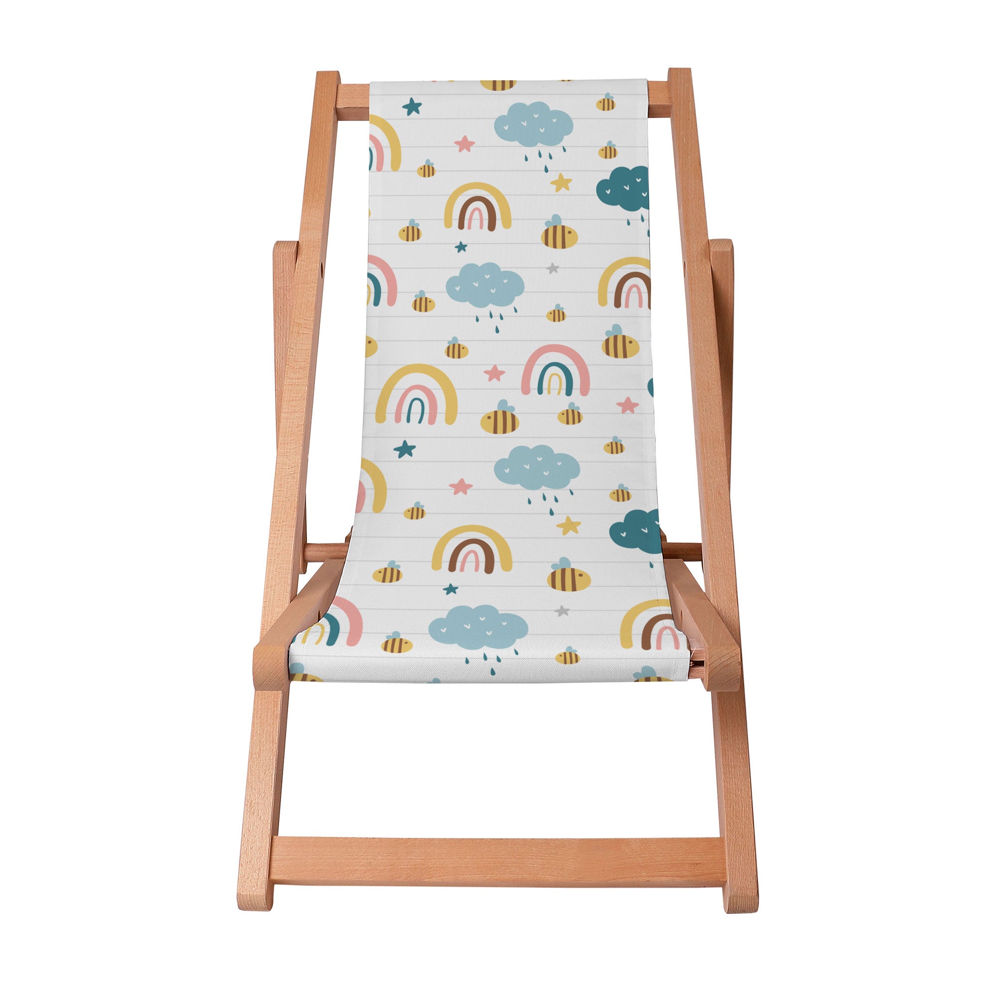 Leżak drewniany Rainbow and Bee-S