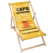 Leżak drewniany Cafe Tatacino