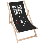 Leżak drewniany Miejsce Tankowania Taty