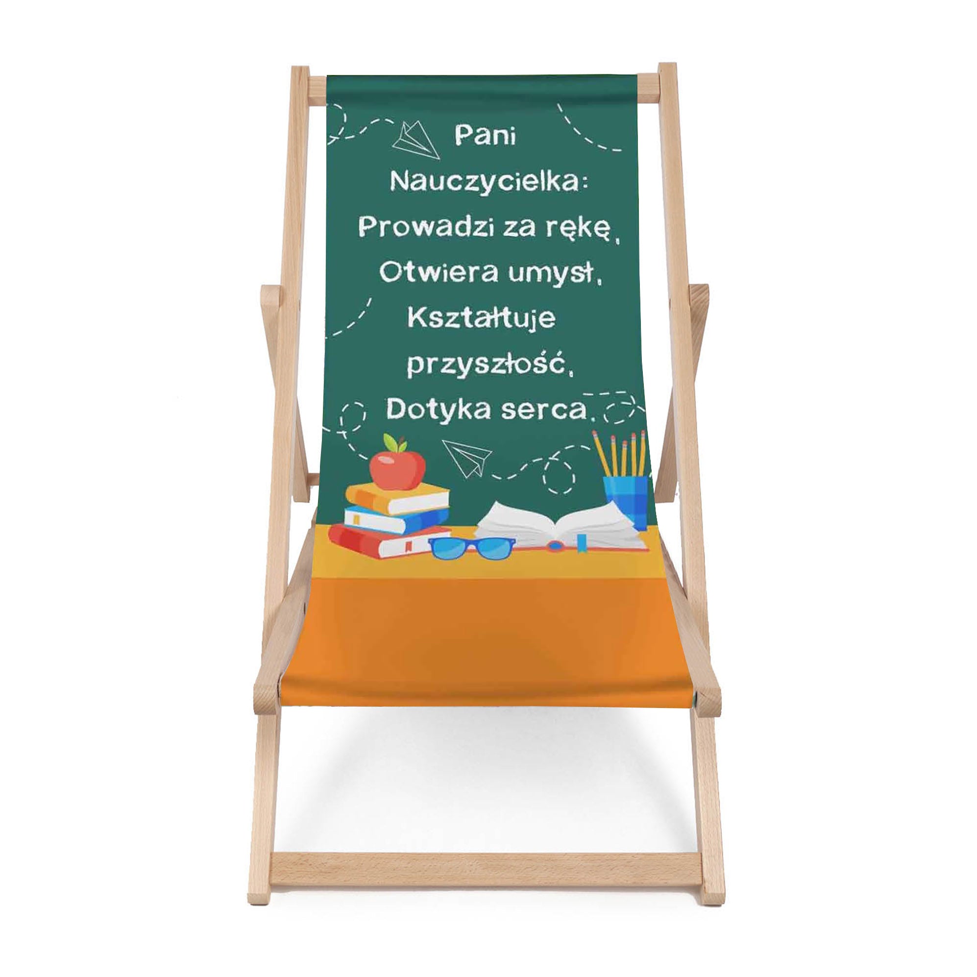 Leżak drewniany Pani Nauczycielka