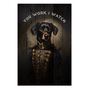 Obraz Wood You work I watch-20x30 cm
