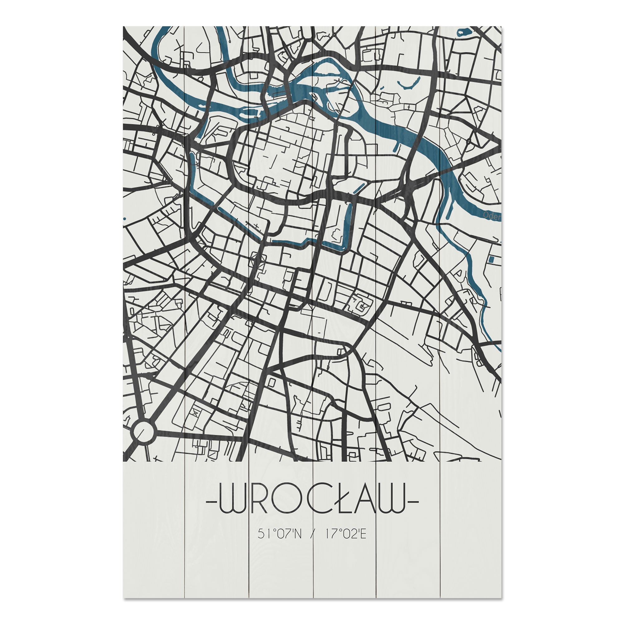 Obraz Wood Wrocław-30x40 cm