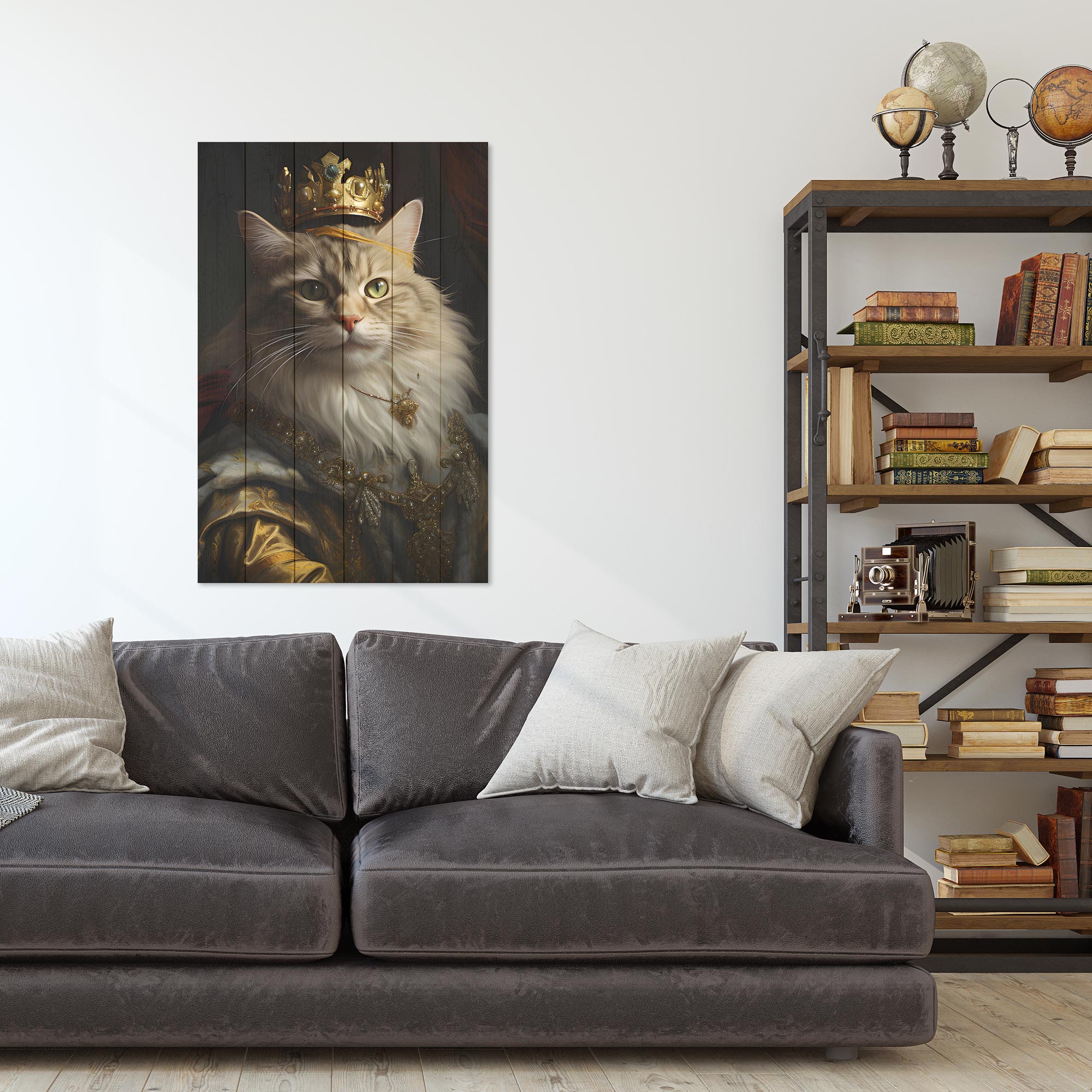 Obraz Wood Who is the King-40x60 cm