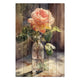 Obraz Wood Watercolor vintage rose-30x30 cm