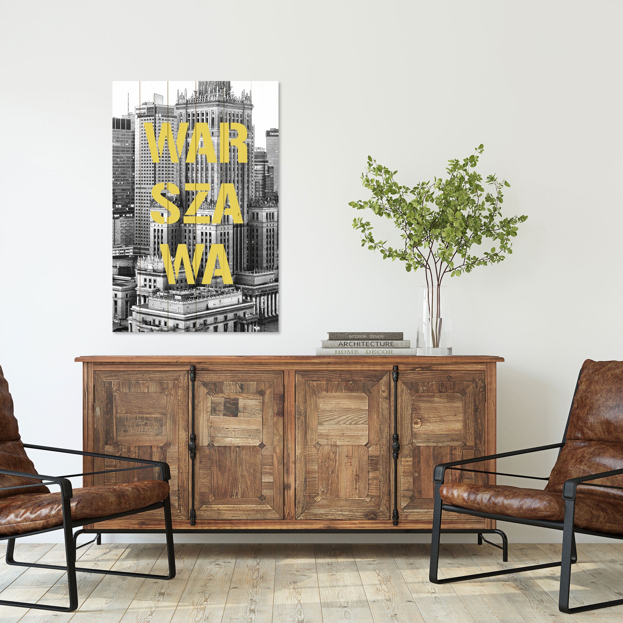 Bild Wood Warszawa S&W-50x70 cm