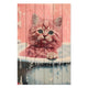 Obraz Wood Sweet Kitten Bath-70x90 cm