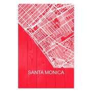 Obraz Wood Santa Monica