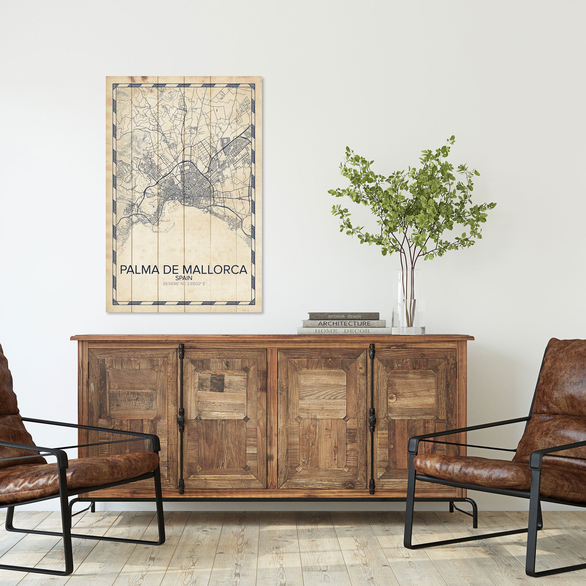 Bild Wood Palma de Mallorca-50x70 cm