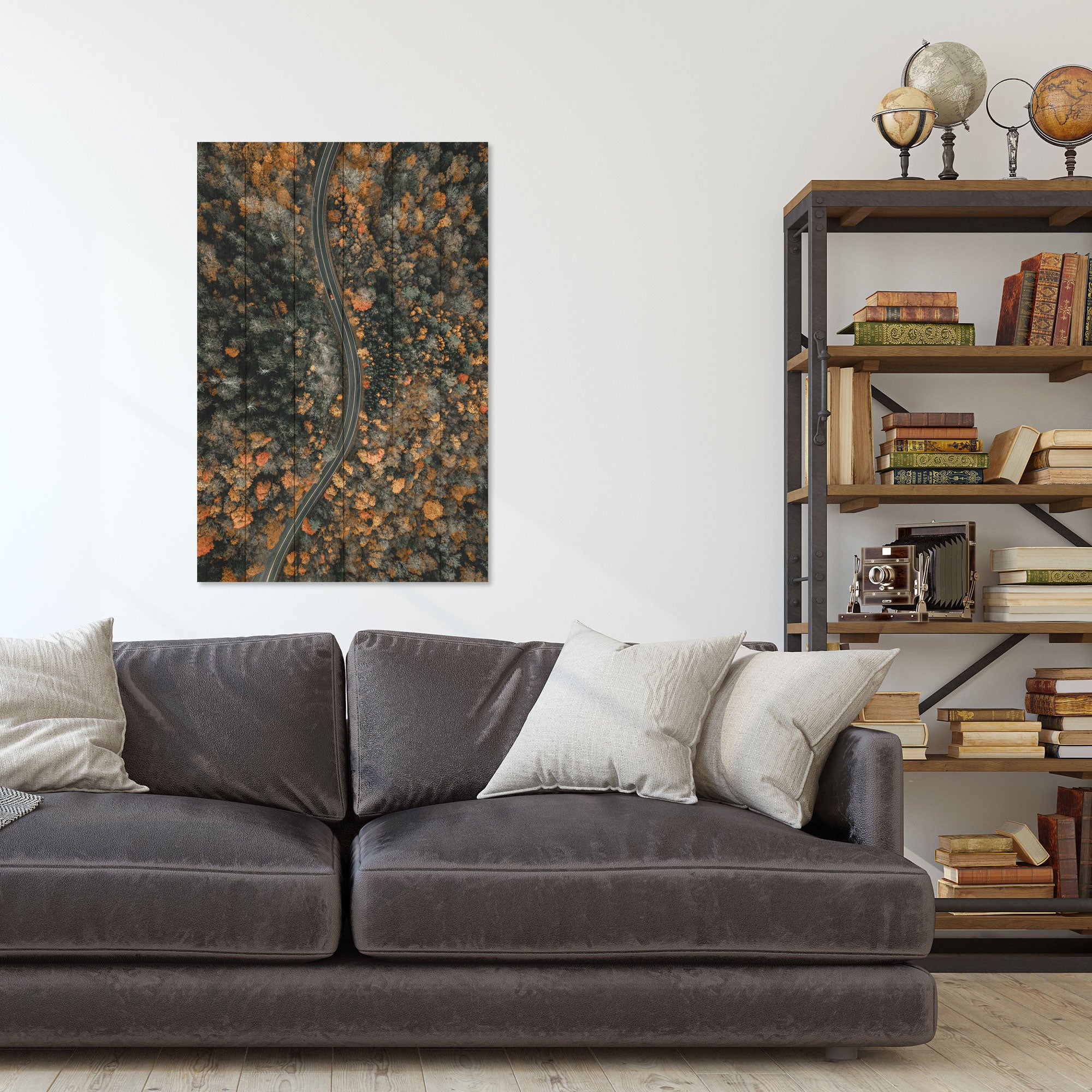 Obraz Wood Klikatá cesta-50x70 cm