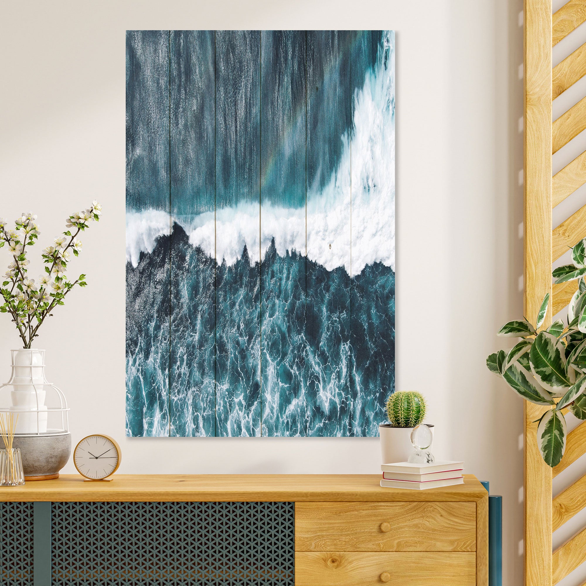 Bild Holz Stürmisches Wetter-40x60 cm