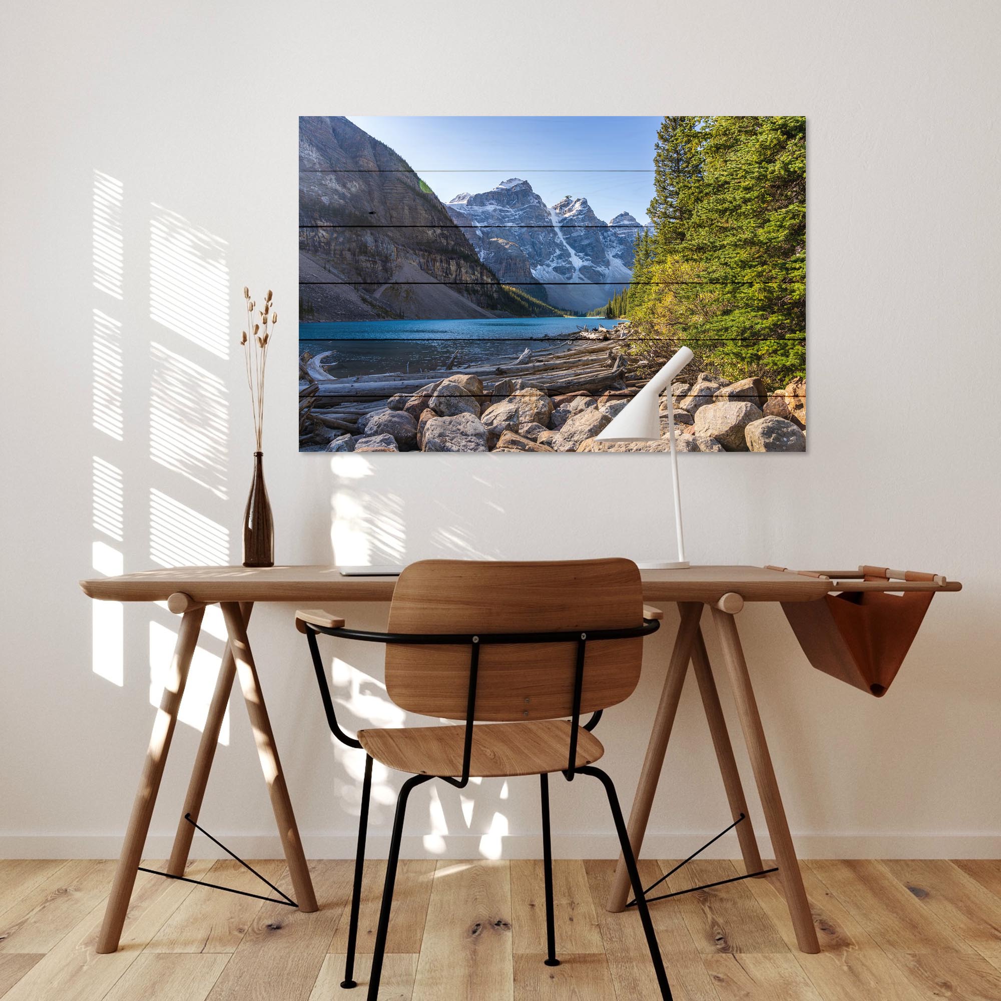 Bild Holz Sommer Schöne Landschaft-50x70 cm