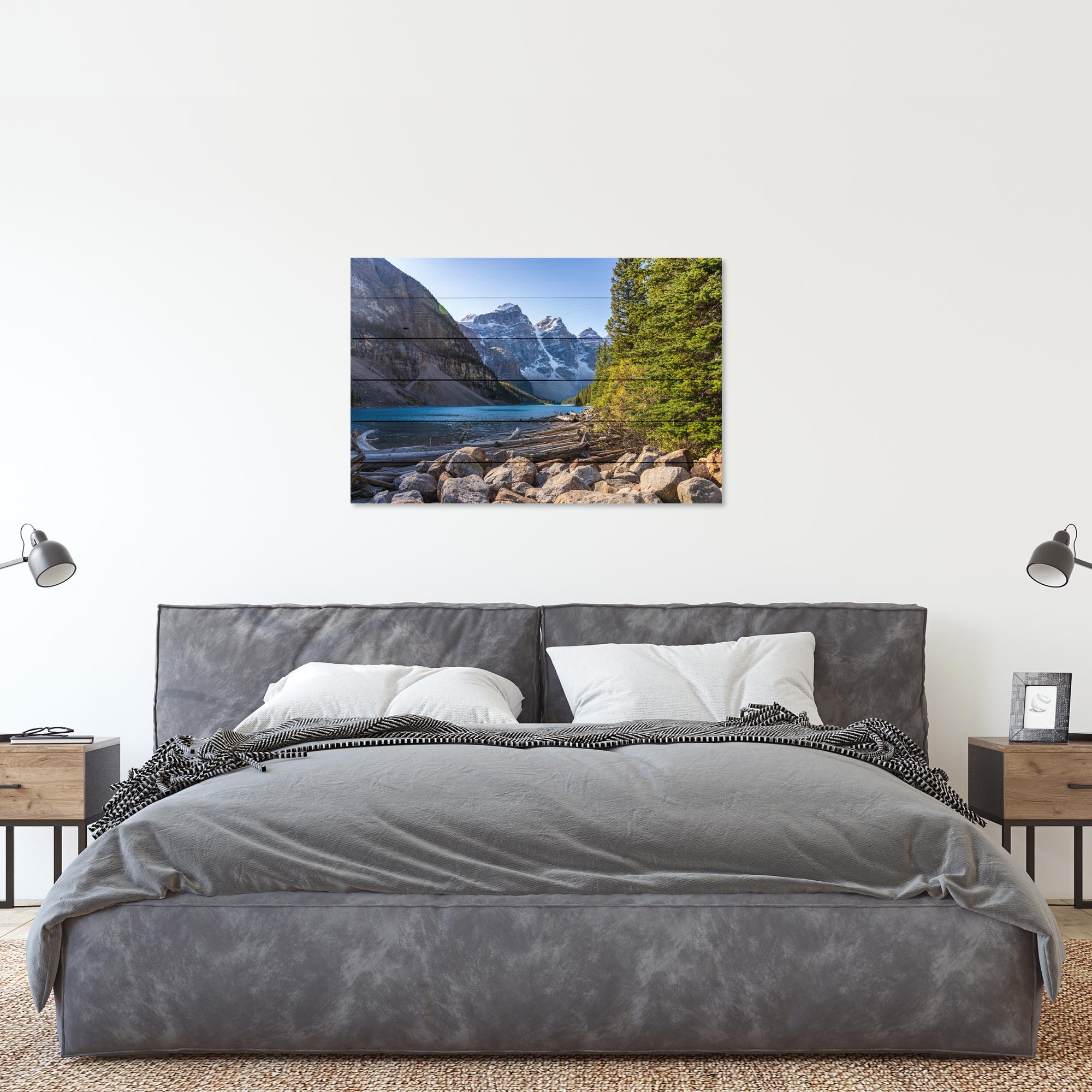Bild Holz Sommer Schöne Landschaft-40x60 cm