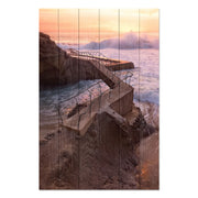 Obraz Wood Sea Storm-30x30 cm