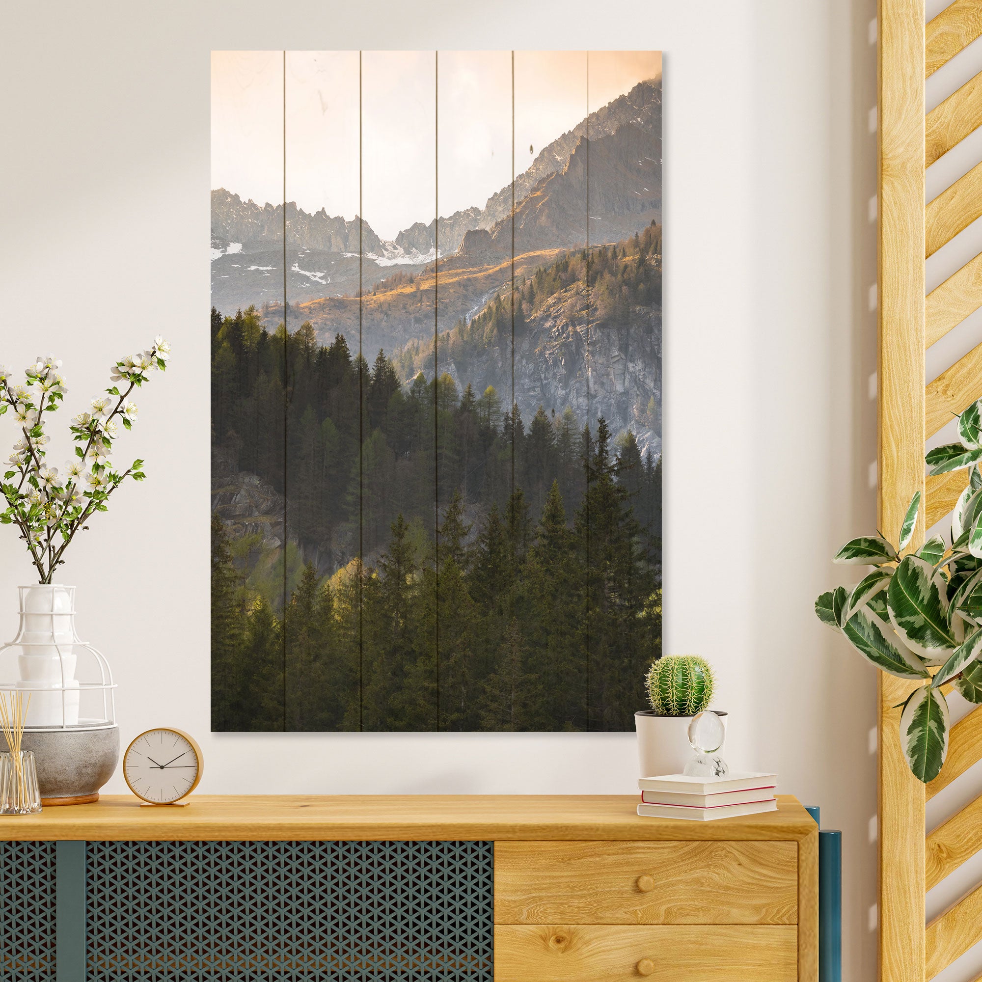 Bild Holz Bäume in den Bergen