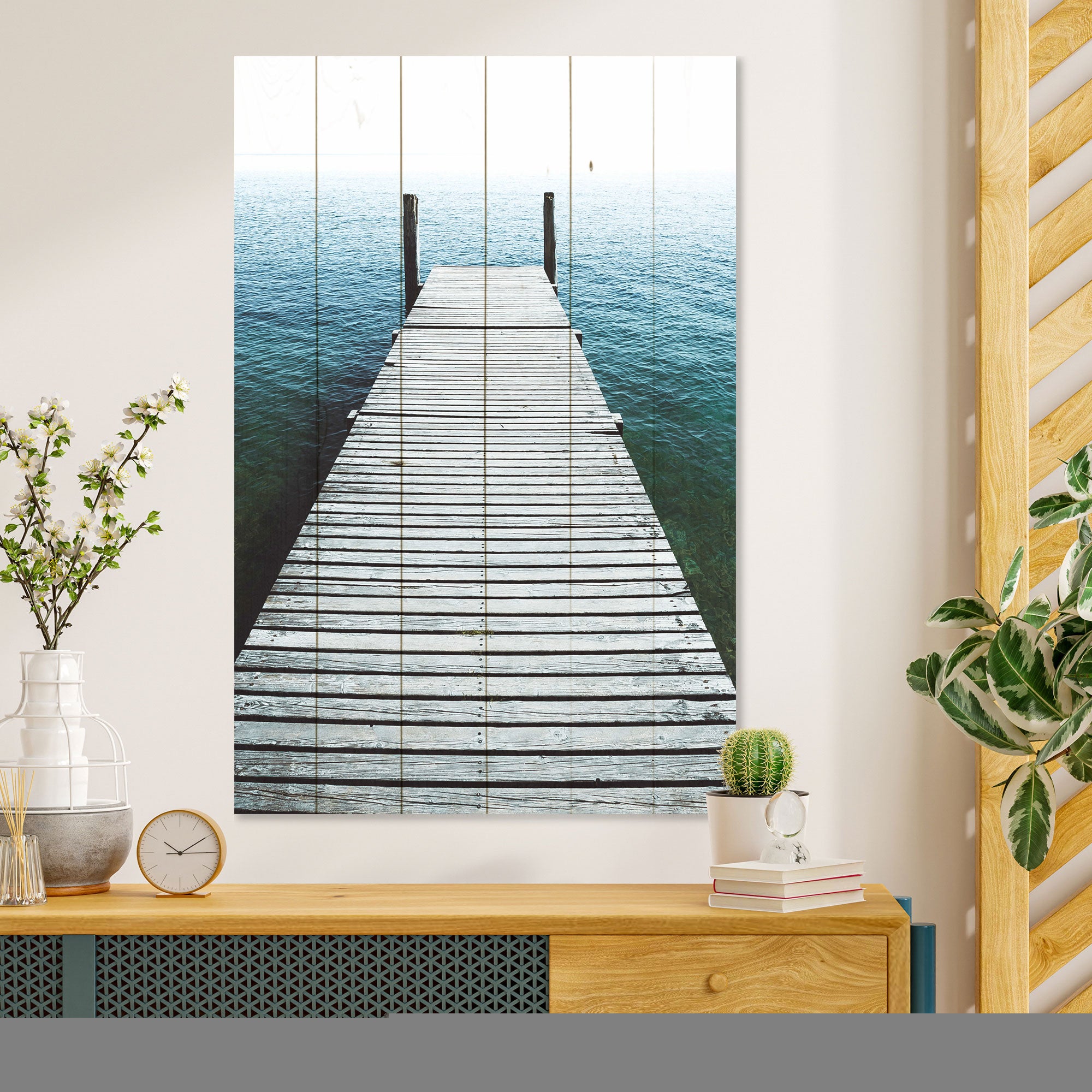 Bild Holz Hafen-50x70 cm