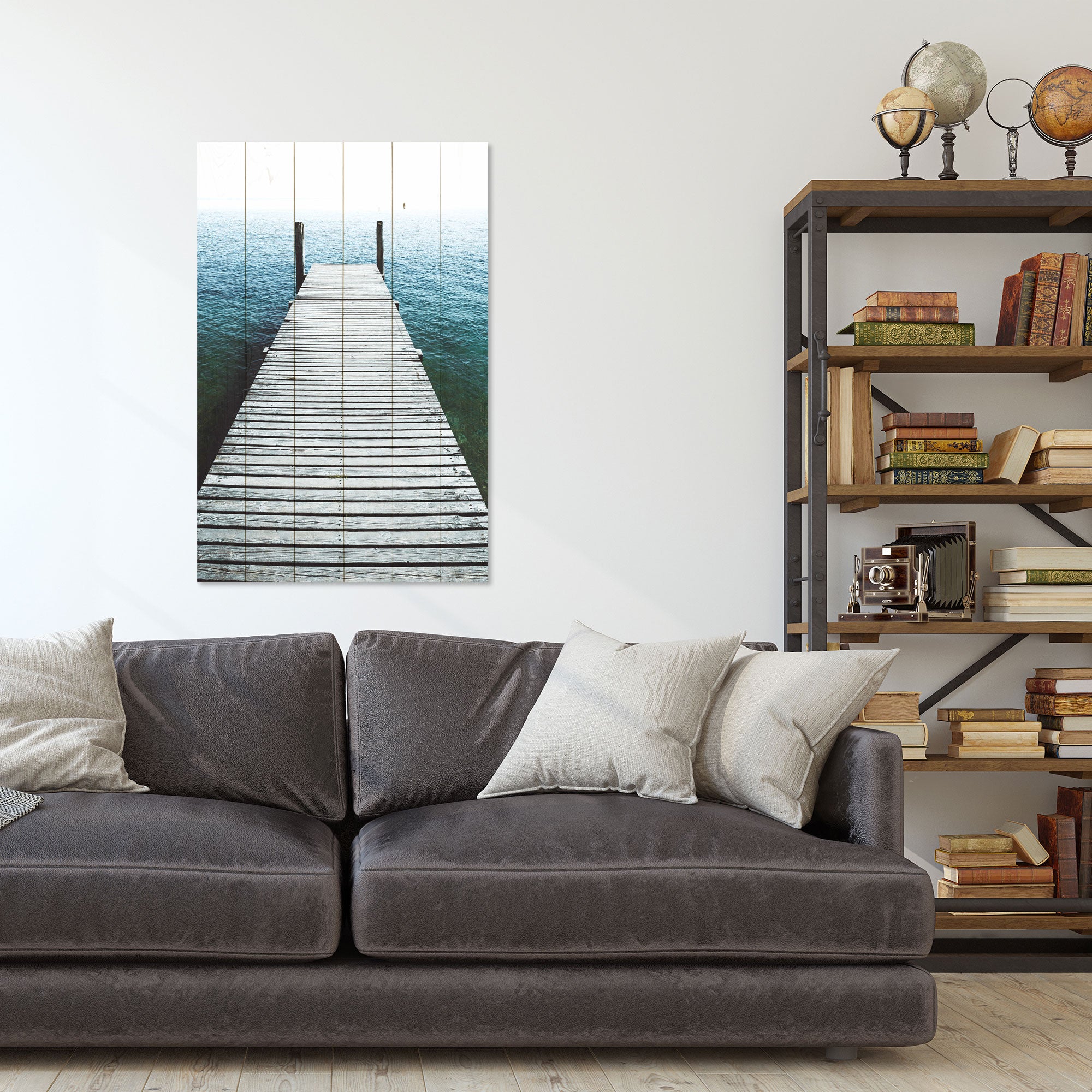 Bild Holz Hafen-50x70 cm