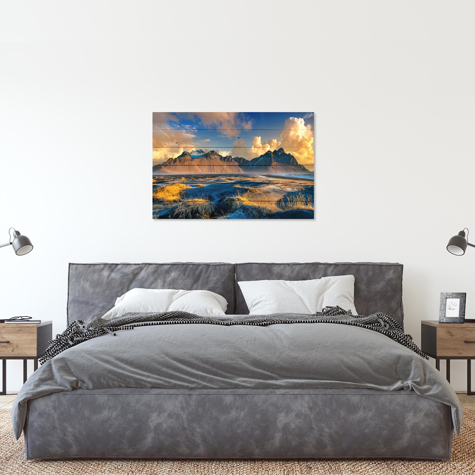 Wood Picture Peonies-20x30 cm