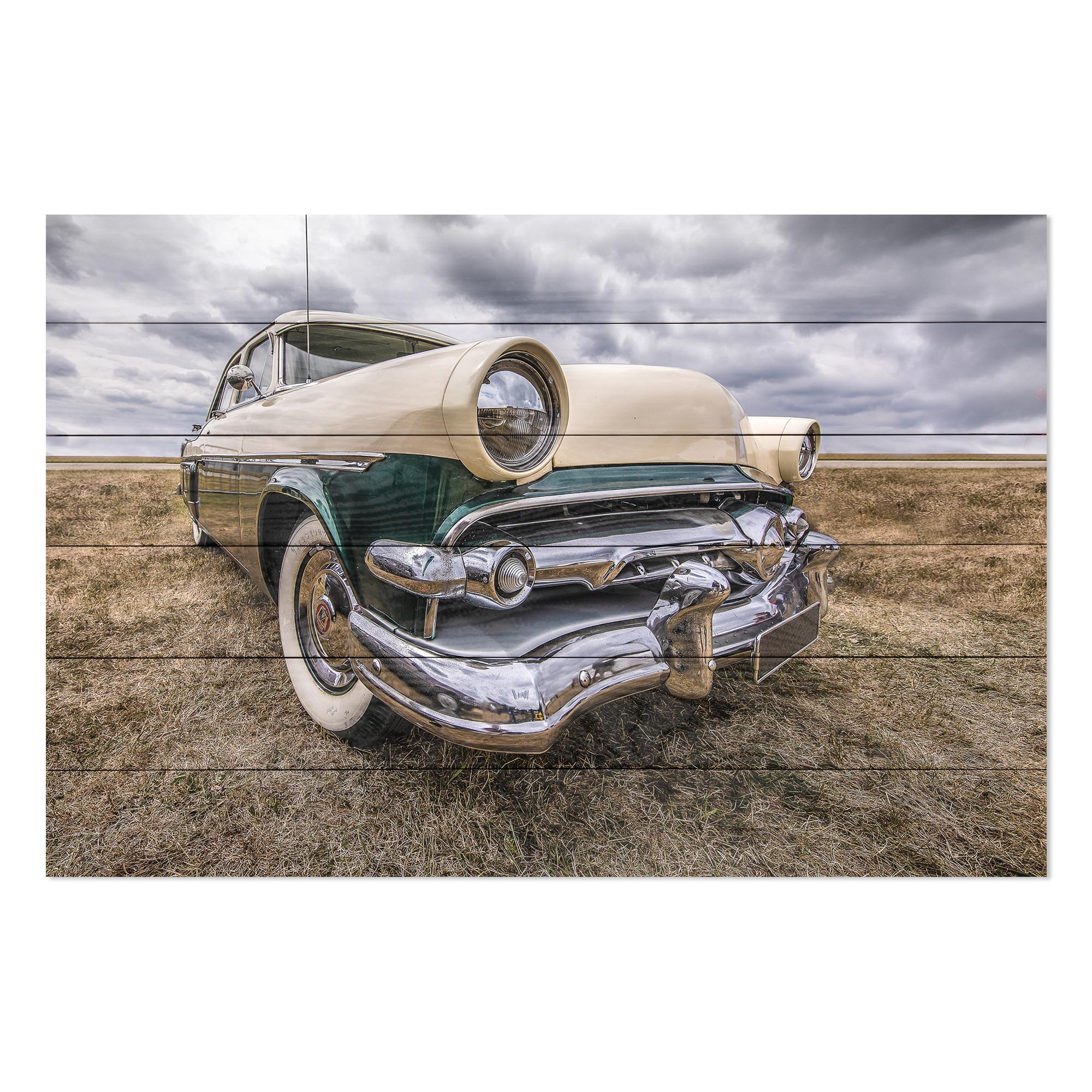 Wood Picture Vintage Car-40x60 cm